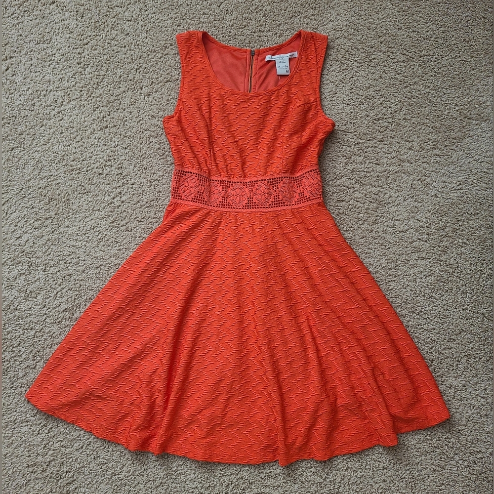 American Rag Vibrant Orange Sleeveless Mini Dress